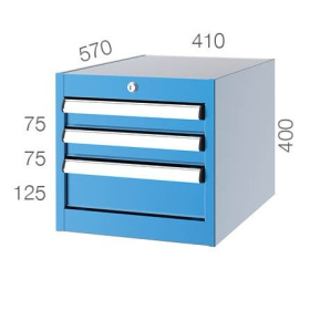 3 Çekmeceli Takım Dolabı KCD01041