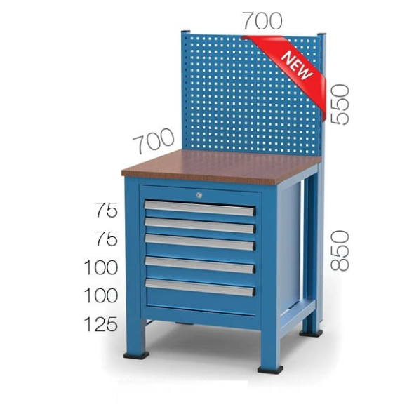 5 Çekmeceli Panolu Çalışma Masası KCM03395