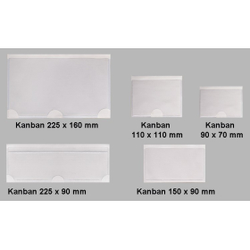 Plastik 400x600 mm Kasalar Kanban Etiketler