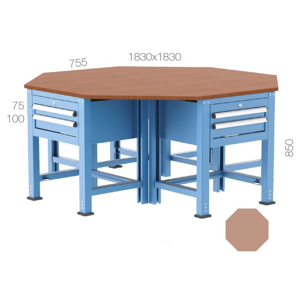 Çokgen Çalışma Masası KCM03855