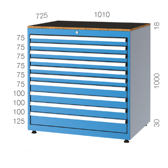 10 Çekmeceli Takım Dolabı KCD011100
